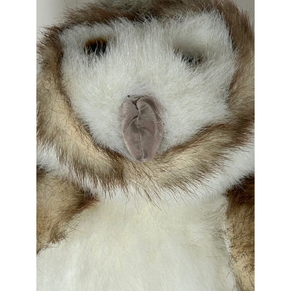 Folkmanis Barn Owl Hand Puppet Brown White Realistic Faux Fur Bird Plush 2011 - Picture 2 of 9